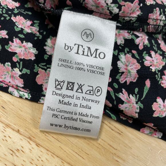 ByTiMo NWT Floral Fit & Flare Minidress Aster Rushed Size XL Flutter Sleeve - Picture 11 of 12